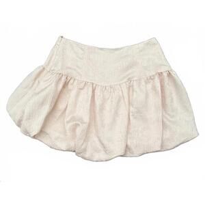 NEW Francesca's Mini Skirt Large Light Pink Bubble Coquette Indie Soft Girl